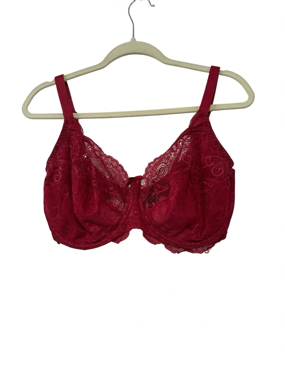 Panache Superbra 34DDD Red Lace Underwire Full Coverage Bra Support - Picture 1 of 7
